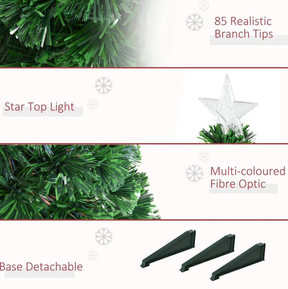 Best The Holiday Aisle 2' 8" H Green Pine Cashmere Christmas Tree With 85 Led Twinkling Lights
