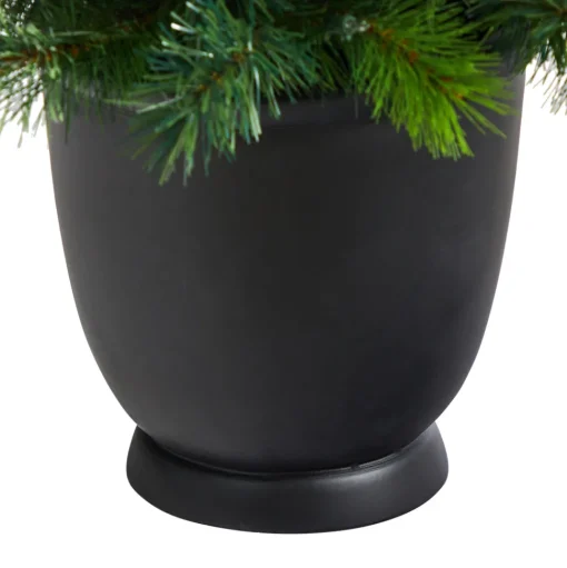 Outlet The Holiday Aisle 4' 6" H Green Realistic Artificial Pine Cashmere Christmas Tree With 100 Led Lights