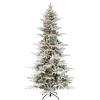 Cheap The Holiday Aisle 7' 5'' H Slender Green Pine Christmas Tree With 450 Lights