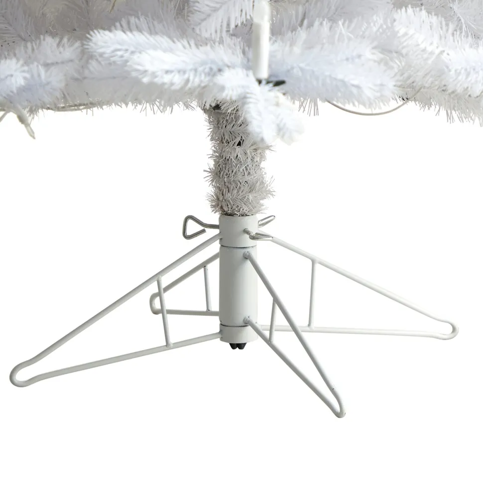 Sale The Holiday Aisle 7' 6" H White Realistic Artificial Fir Cashmere Christmas Tree With 964 Led Lights