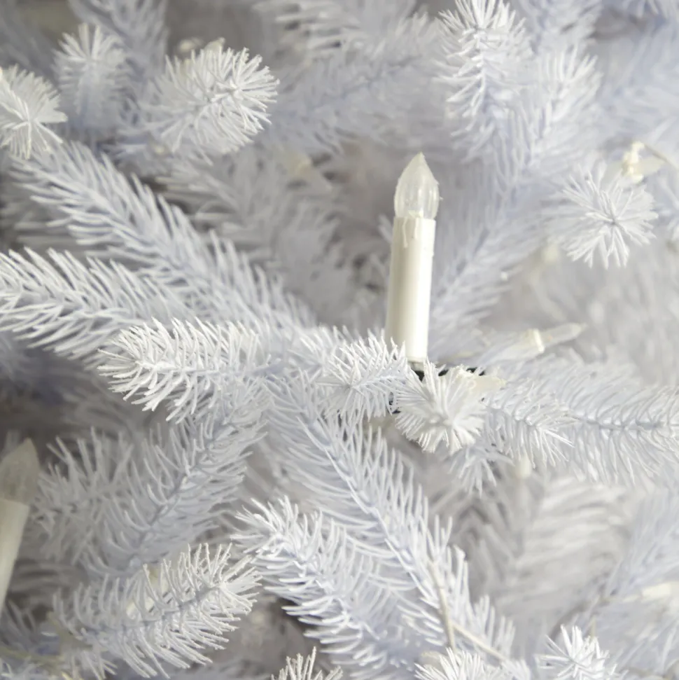 Sale The Holiday Aisle 7' 6" H White Realistic Artificial Fir Cashmere Christmas Tree With 964 Led Lights