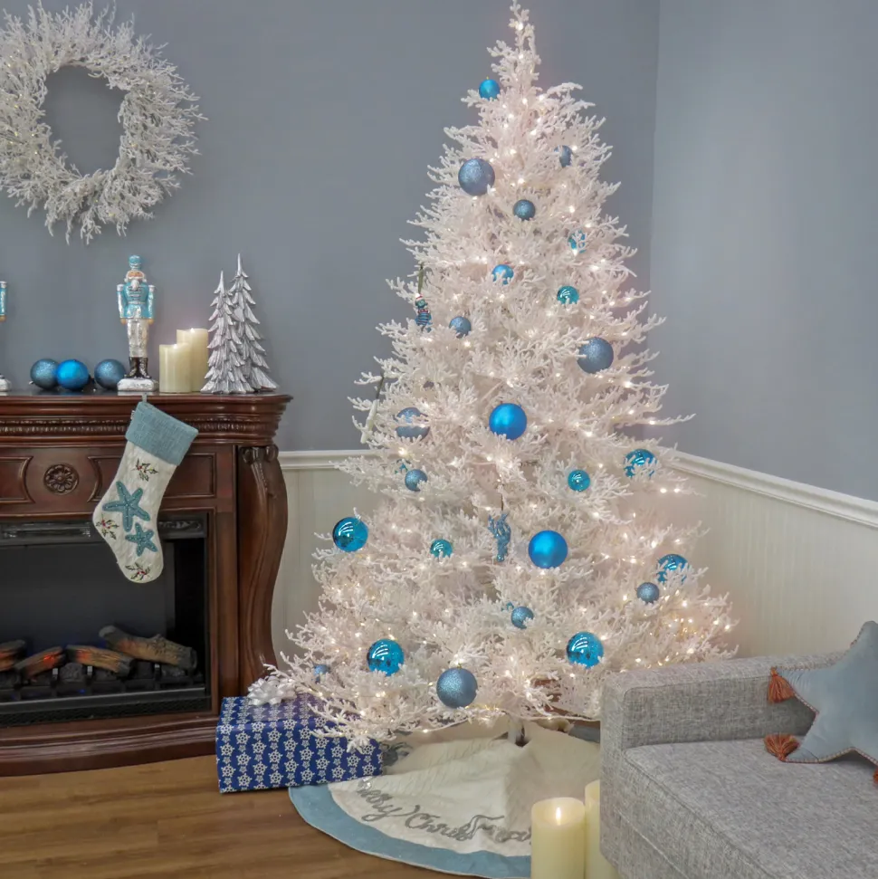 Discount HGTV Home Collection 9' Coral Most Realistic Artificial Christmas Tree With 1250 Led Lights