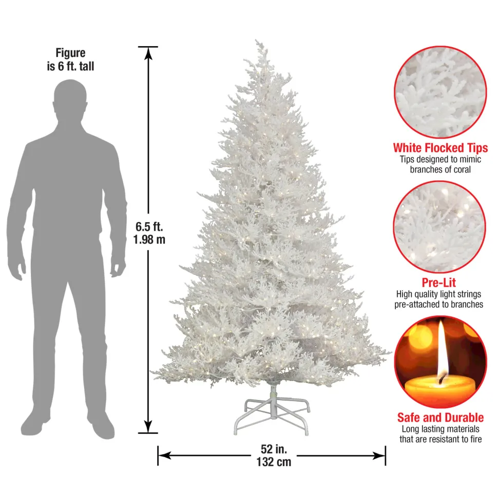 Discount HGTV Home Collection 9' Coral Most Realistic Artificial Christmas Tree With 1250 Led Lights
