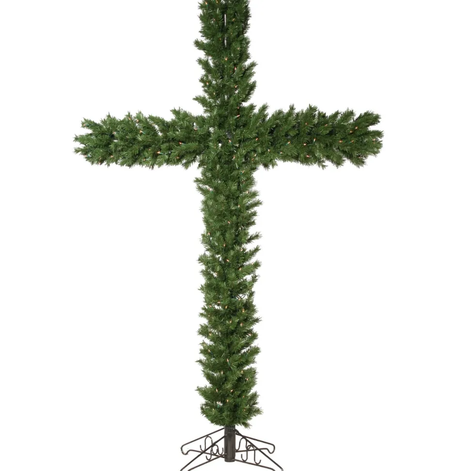 Clearance The Holiday Aisle 7.5' Green Artificial Christmas Tree With 250 Clear/White Lights
