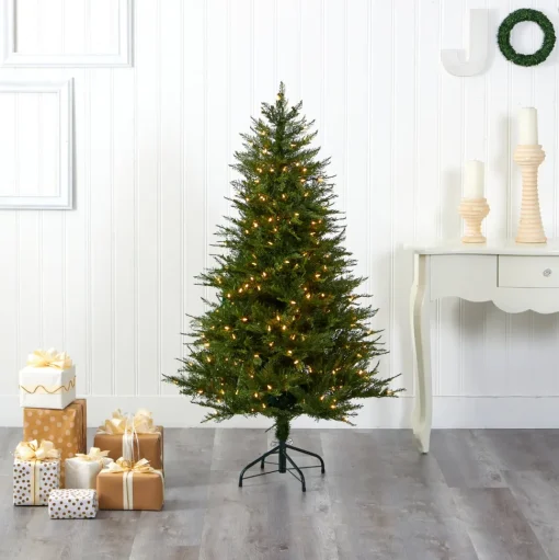 Hot The Holiday Aisle 5' Green Fir Artificial Christmas Tree With 250 Clear Lights