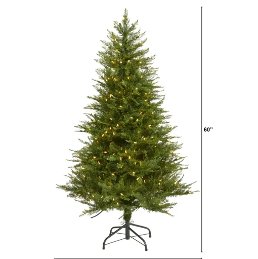 Hot The Holiday Aisle 5' Green Fir Artificial Christmas Tree With 250 Clear Lights