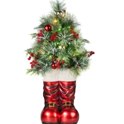 New The Holiday Aisle 3.3' Green Pine Artificial Christmas Tree With Clear/White Lights