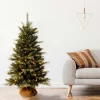 New Sand & Stable 4' Green Pine Trees Artificial Christmas Tree With 150 Clear Lights