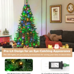 Cheap The Holiday Aisle 6' Green Realistic Pvc Pine Christmas Tree With 260 Led