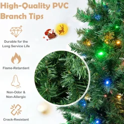 Cheap The Holiday Aisle 6' Green Realistic Pvc Pine Christmas Tree With 260 Led