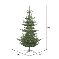 Store The Holiday Aisle 7.5' Green Spruce Artificial Christmas Tree With 400 Clear Lights With Stand