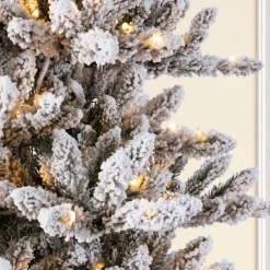 Outlet Rebrilliant 7.5' Green/White Fir Artificial Christmas Tree With 400 Lights