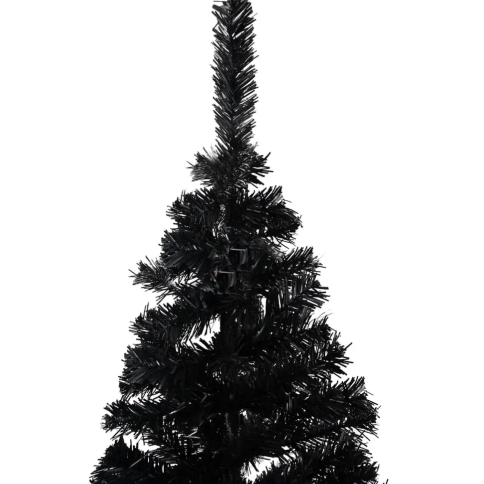 Hot The Holiday Aisle 3.9' H Black Realistic Pine Christmas Tree With Led Lights