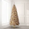 Outlet The Holiday Aisle 7'6" H Champagne Realistic Artificial Fir Christmas Tree With 750 Led Lights And Flowers