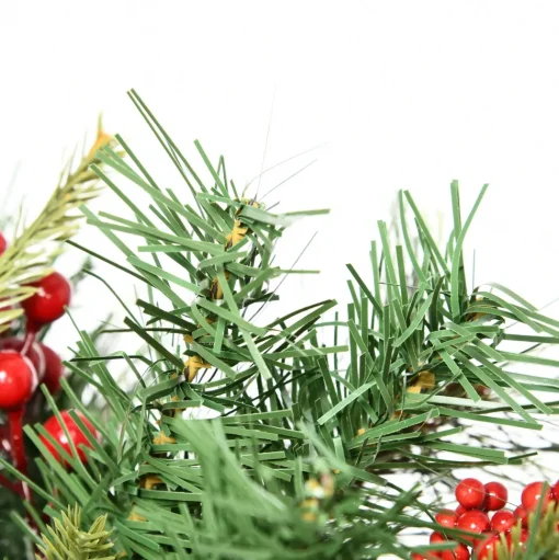 Cheap The Holiday Aisle 4'5" H Extra Full Green Realistic Pine Christmas Tree With 24 Led Lights And Pinecones