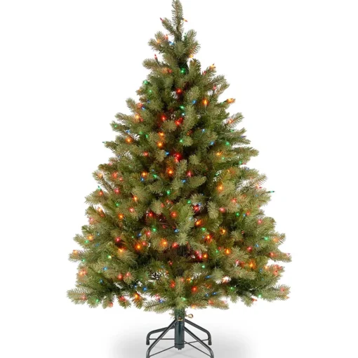 Clearance Three Posts 78" H Green Artificial Most Realistic Fir Christmas Tree With 650 Lights