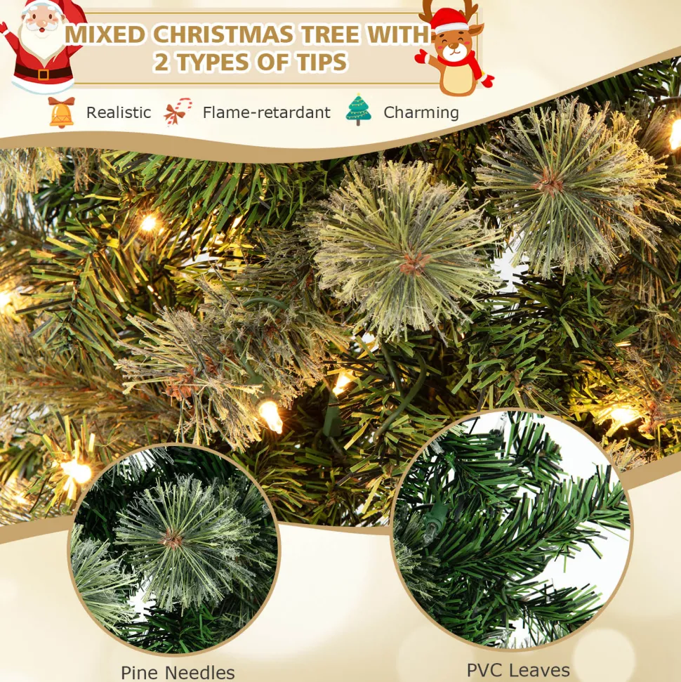 Online The Holiday Aisle 84" H Green Pine Christmas Tree With 150 Led Lights