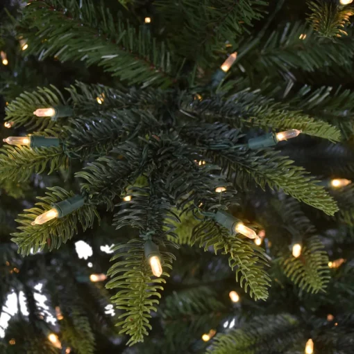 Best The Holiday Aisle 90" H Green Pvc & Pe Blend Fir Christmas Tree With 600 Led Color Changing/Combination Lights