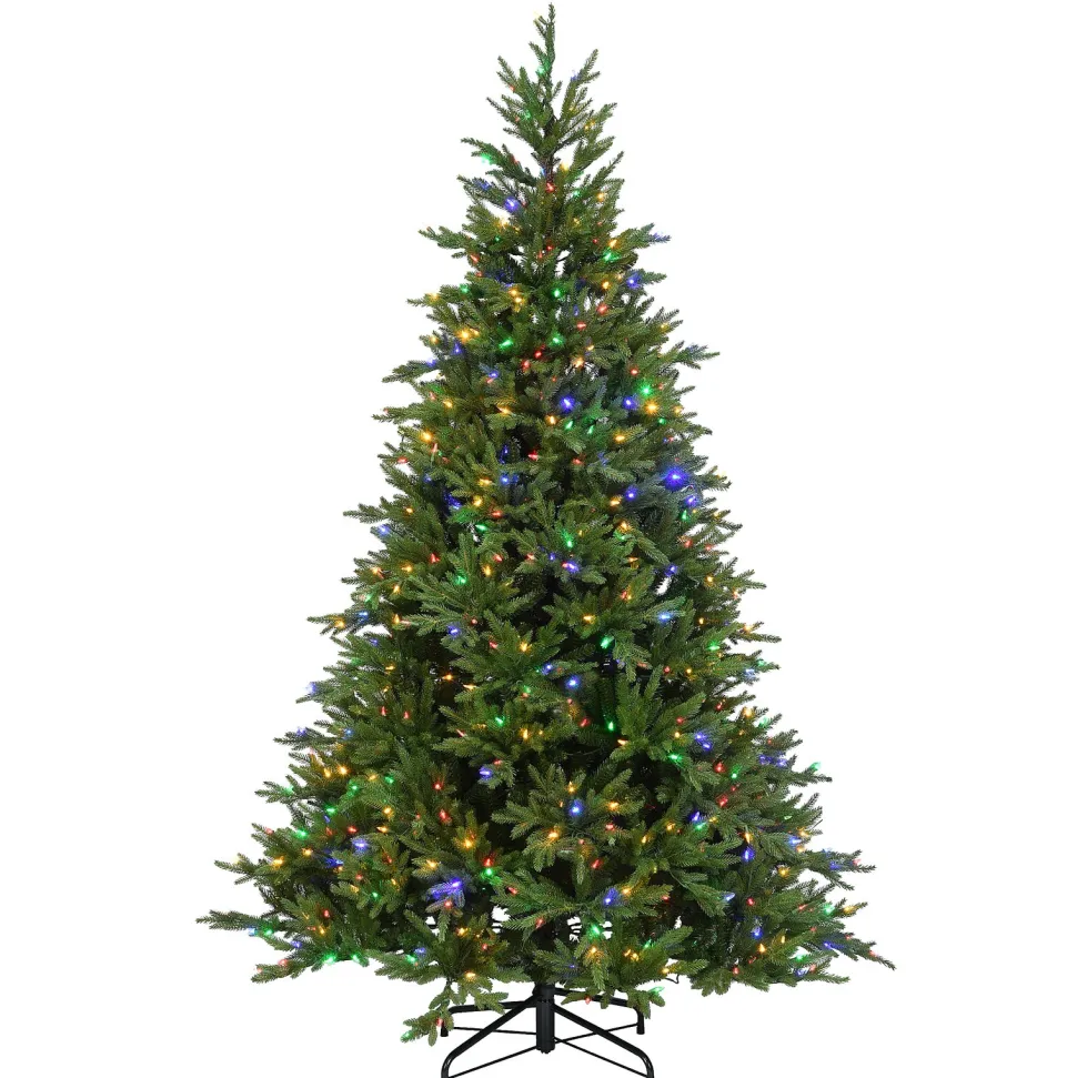 New The Holiday Aisle 7.5' H Green Realistic Artificial Spruce Christmas Tree With 800 Led Lights
