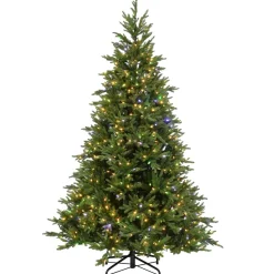 New The Holiday Aisle 7.5' H Green Realistic Artificial Spruce Christmas Tree With 800 Led Lights