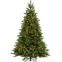 New The Holiday Aisle 7.5' H Green Realistic Artificial Spruce Christmas Tree With 800 Led Lights