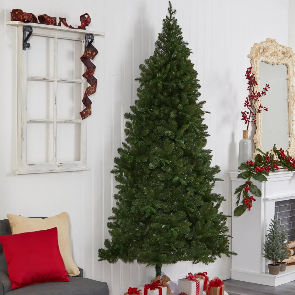 Fashion The Holiday Aisle 8' H Green Realistic Artificial Spruce Cashmere Christmas Tree With 280 Led Lights