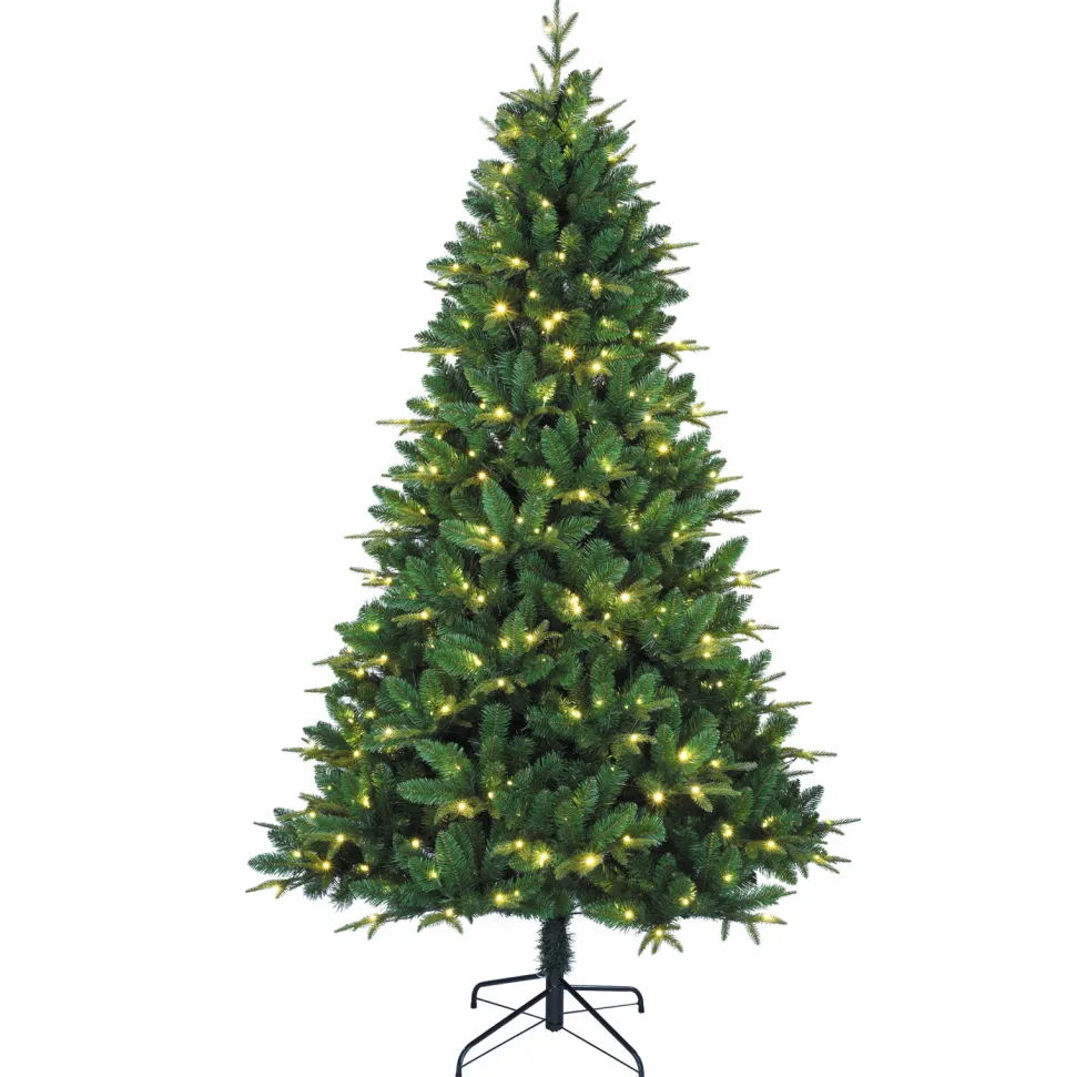 Discount The Holiday Aisle 7.5" H Green Realistic Artificial Christmas Tree With 600 Led Lights