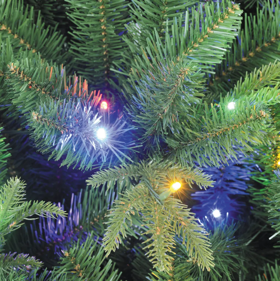 Discount The Holiday Aisle 7.5" H Green Realistic Artificial Christmas Tree With 600 Led Lights