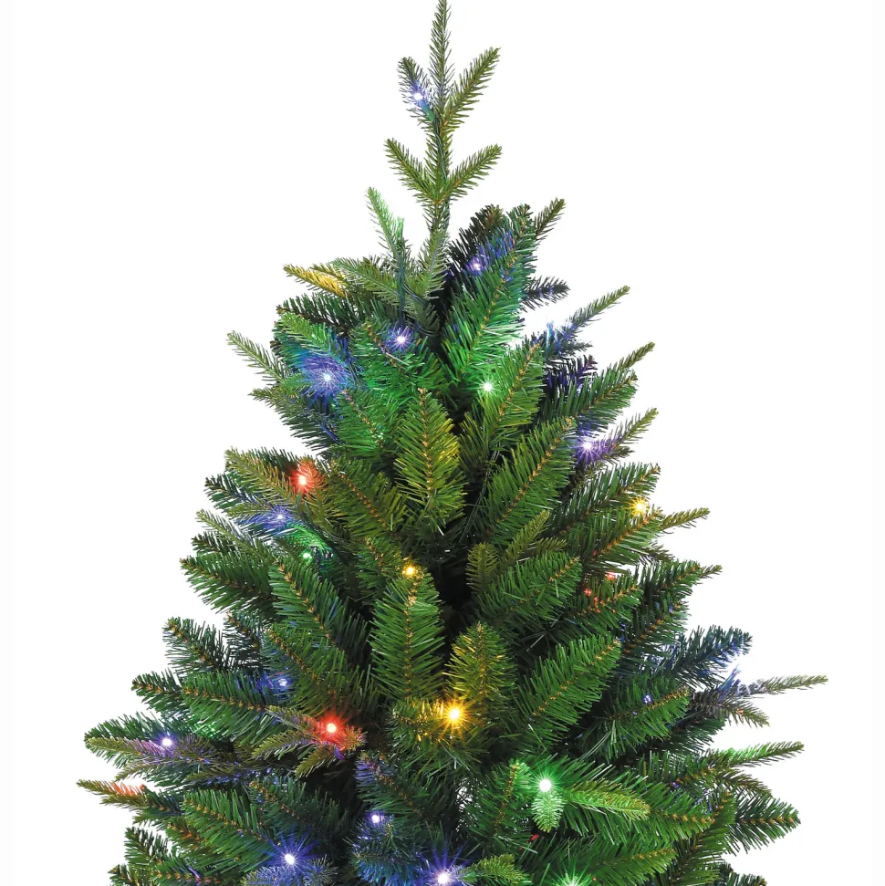 Discount The Holiday Aisle 7.5" H Green Realistic Artificial Christmas Tree With 600 Led Lights