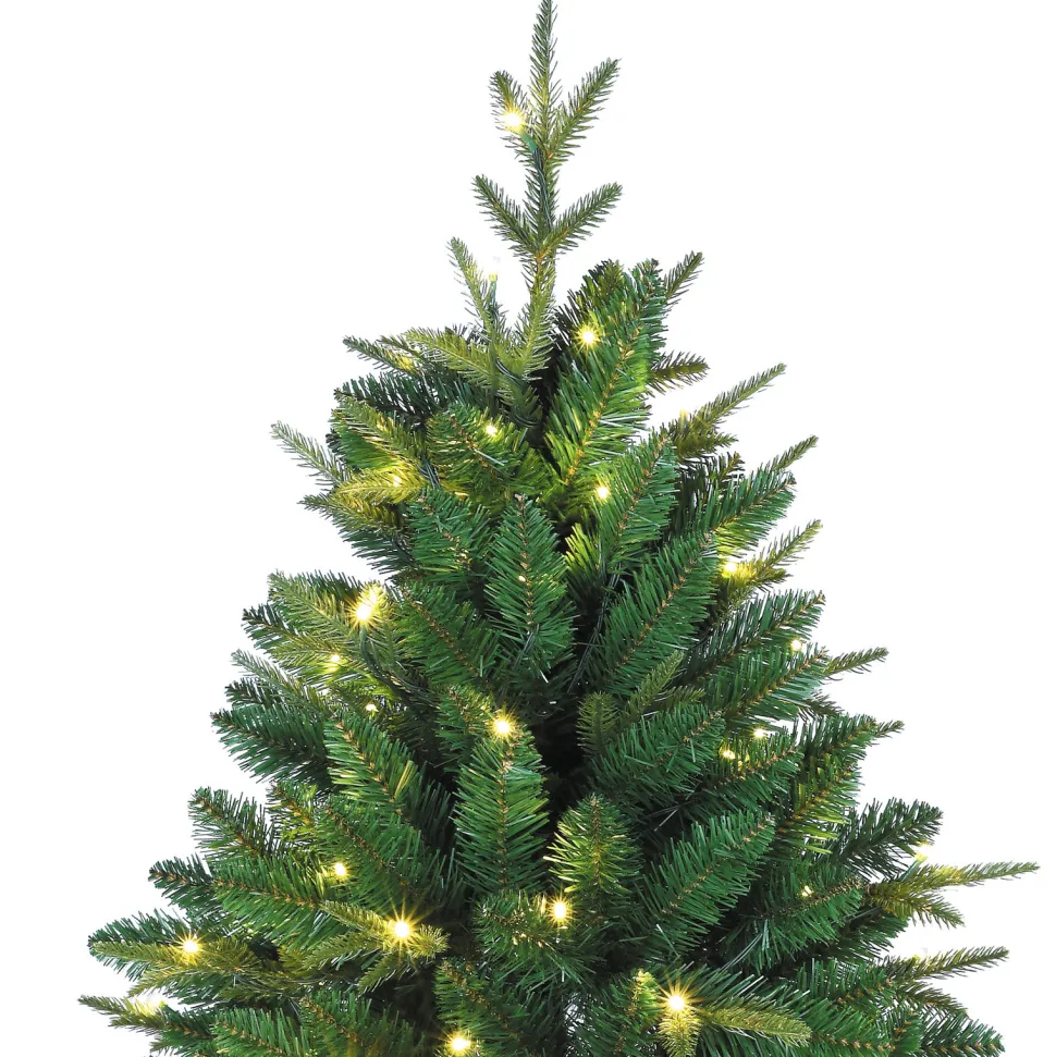 Discount The Holiday Aisle 7.5" H Green Realistic Artificial Christmas Tree With 600 Led Lights