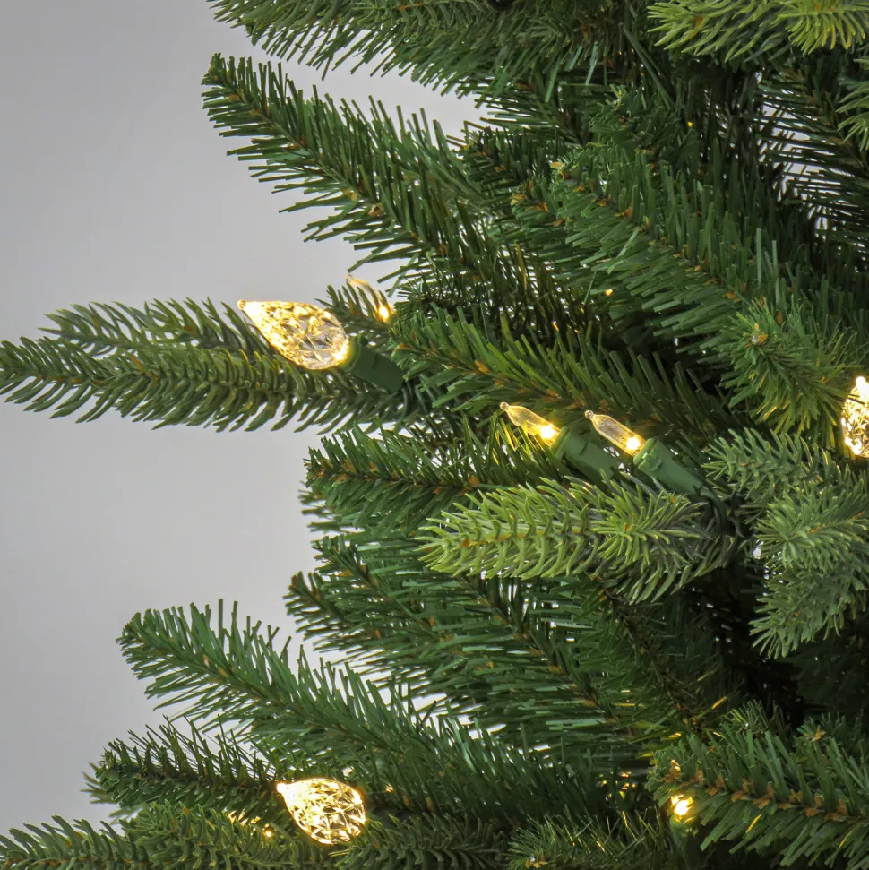 Discount The Holiday Aisle 7.5' H Green Realistic Pine Cashmere Christmas Tree With 350 Led Lights