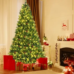 Clearance The Holiday Aisle 96'' H Green Realistic Pine Cashmere Christmas Tree With 600 Led Lights