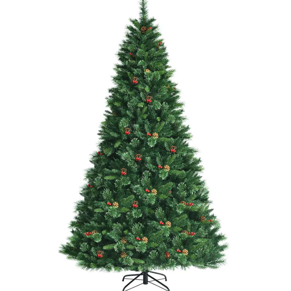 Clearance The Holiday Aisle 96'' H Green Realistic Pine Cashmere Christmas Tree With 600 Led Lights