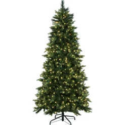 Outlet The Holiday Aisle 78'' H Green Realistic Spruce Christmas Tree With 500 Led Lights