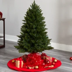 Outlet The Holiday Aisle 4' H Green Spruce Cashmere Christmas Tree With 200 Led Color Changing/Combination Lights