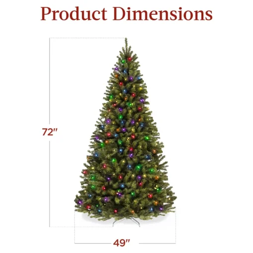 Hot The Holiday Aisle 6' H Green Tree Family Christmas Tree 250 Lights Led