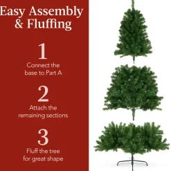 Hot The Holiday Aisle 6' H Green Tree Family Christmas Tree 250 Lights Led