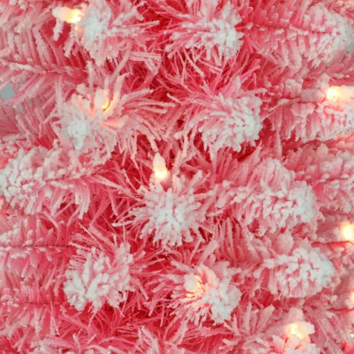 Cheap The Holiday Aisle 4'6" H Pink Christmas Tree With 100 Lights