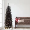 Best Sale Three Posts 7'6" H Slender Black Fir Christmas Tree With 250 Lights