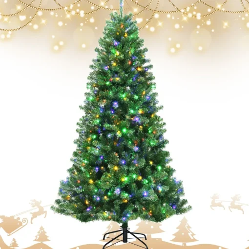 Online The Holiday Aisle 84'' H Slender Green Artificial Spruce Christmas Tree With 500 Led Changing/Combination Lights