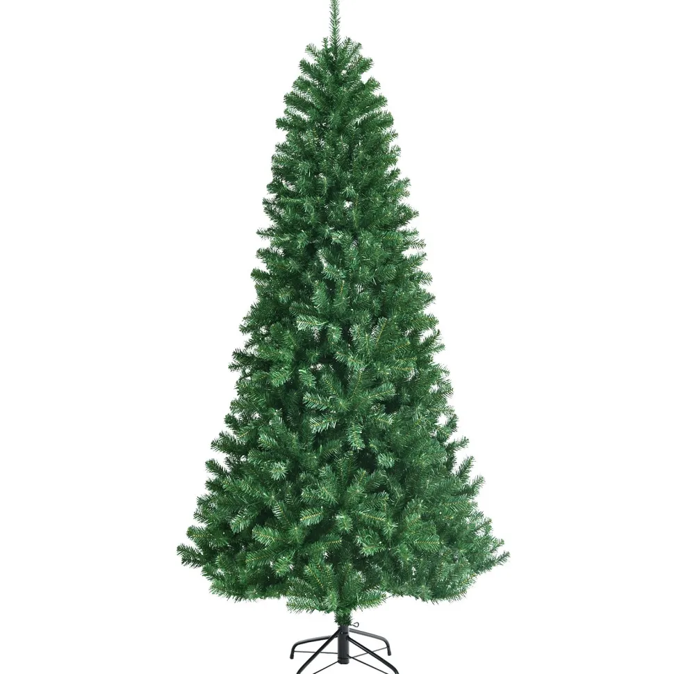 Discount The Holiday Aisle 96'' H Slender Green Spruce Christmas Tree With 600 Led Color Changing/Combination Lights