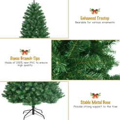 Discount The Holiday Aisle 96'' H Slender Green Spruce Christmas Tree With 600 Led Color Changing/Combination Lights