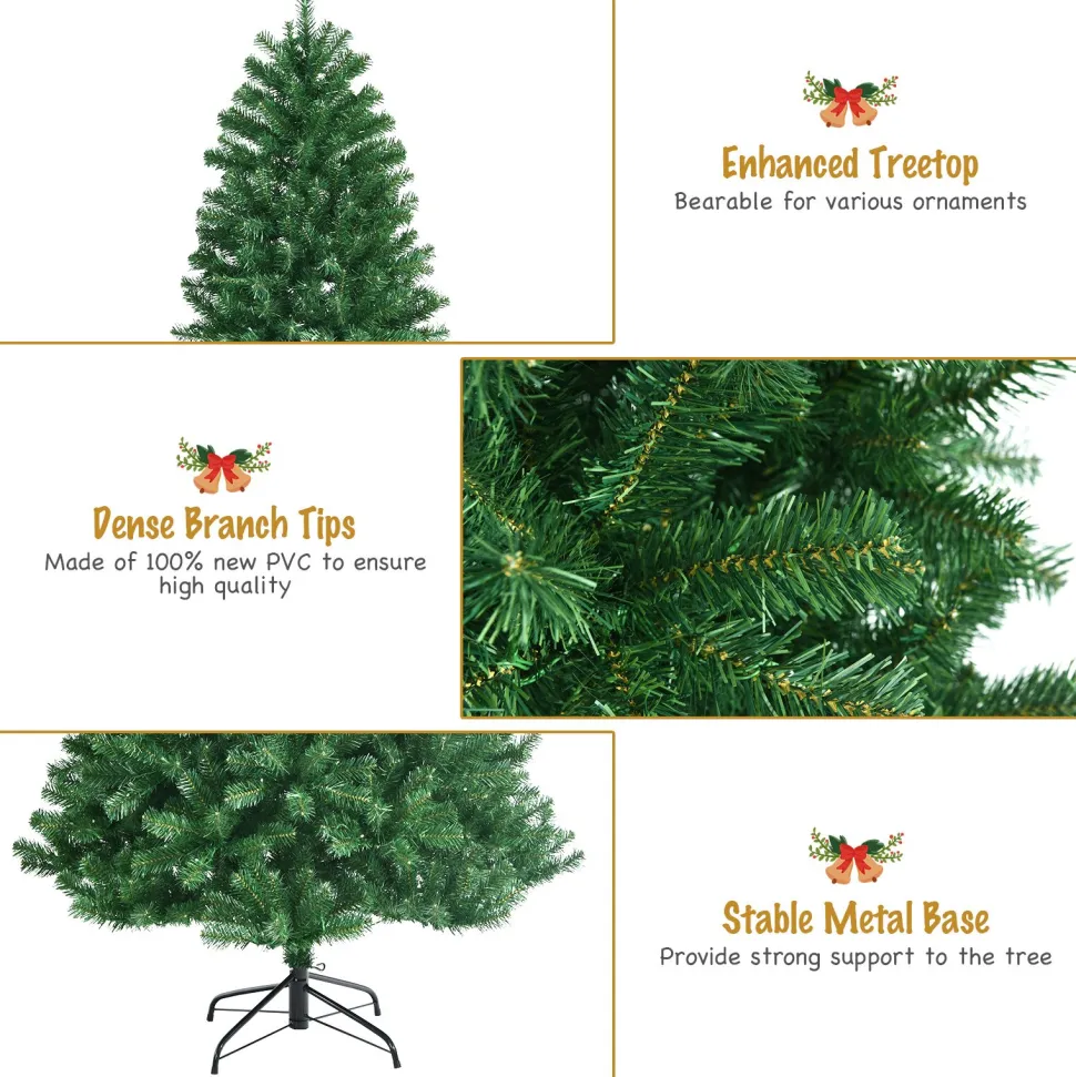 Discount The Holiday Aisle 96'' H Slender Green Spruce Christmas Tree With 600 Led Color Changing/Combination Lights
