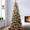 New The Twillery Co. 7'6" H Slender White Pine Christmas Tree With 500 Lights