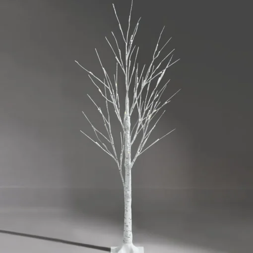 Clearance The Holiday Aisle 48" H White Realistic Artificial Christmas Tree 48 Led Lights