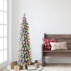 Shop The Holiday Aisle 4' Lighted Artificial Pine Christmas Tree - Stand Included