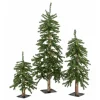 Best The Holiday Aisle 3 Piece Pre-Lit Green Pine Artificial Christmas Tree Set With 185 White Lights