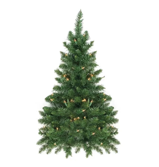 Hot Northlight Seasonal 3' Pre-Lit Buffalo Fir Artificial Christmas Wall Or Door Tree - Clear Dura Lights
