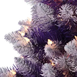 Discount The Holiday Aisle 3' Purple Spruce Artificial Christmas Tree With 50 Clear/White Lights