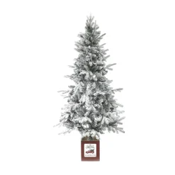 Best The Holiday Aisle 5.21' White Fir Artificial Christmas Tree With 120 Clear/White Lights